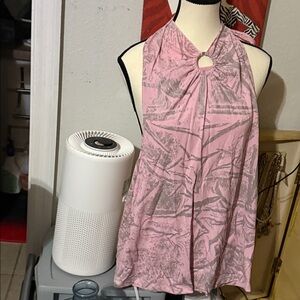 PINK & GREY HALTER TIGHT FITTING DRESS
TIES AROUND YOUR
